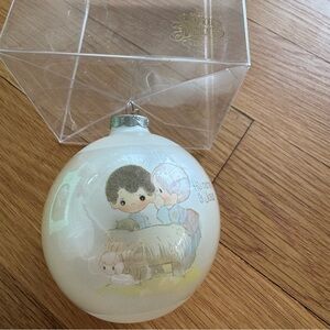 Vintage 1980 Precious Moments Christmas Ornament His Name Is Jesus